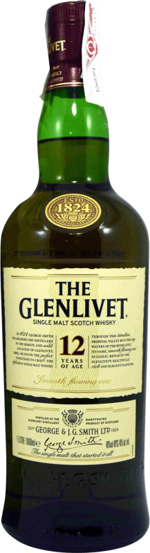 69,95 € Бесплатная доставка | Односолодовый виски Glenlivet 12 Лет