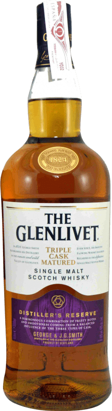 Kostenloser Versand | Single Malt Whisky Glenlivet Reserve — Gereift Großbritannien 1 L
