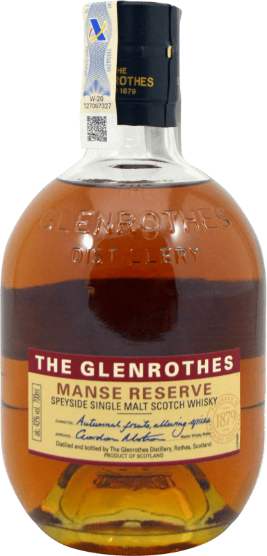 45,95 € | Виски из одного солода Glenrothes Manse Резерв Объединенное Королевство 70 cl