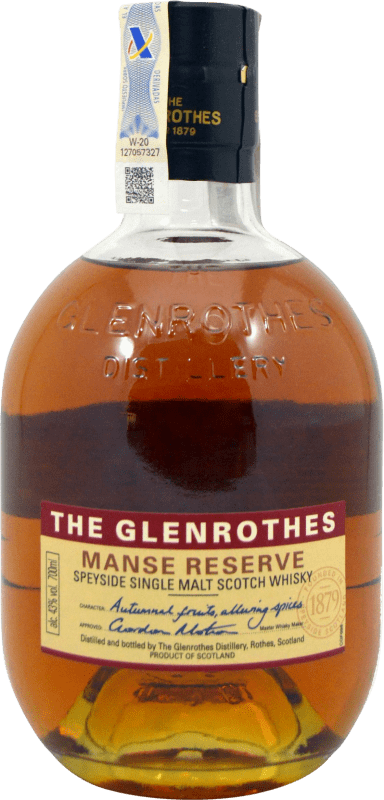 Kostenloser Versand | Whiskey Single Malt Glenrothes Manse Reserve Großbritannien 70 cl