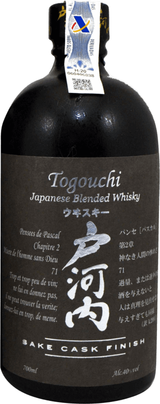 送料無料 | ウイスキーブレンド Togouchi Kiwami Sake Cask Finish 日本 70 cl