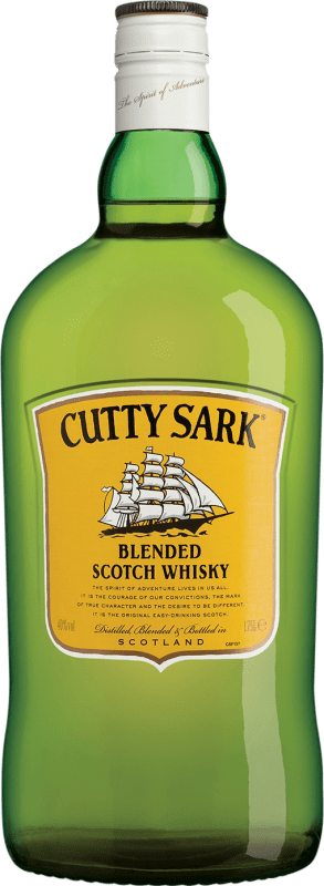 35,95 € Kostenloser Versand | Whiskey Blended Cutty Sark Spezielle Flasche 1,75 L