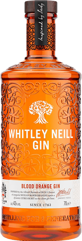 38,95 € Бесплатная доставка | Джин Whitley Neill Blood Orange Gin