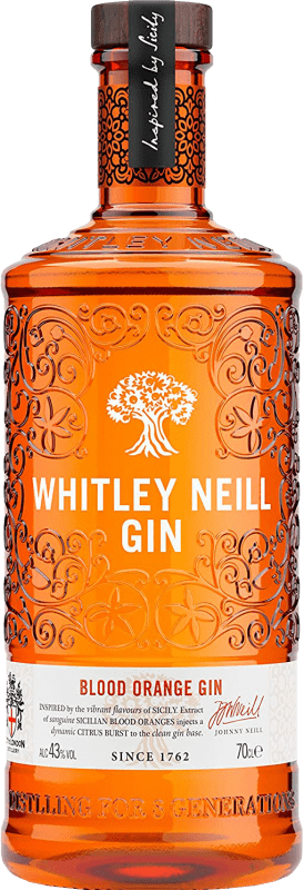 29,95 € Envío gratis | Ginebra Gin Whitley Neill Blood Orange Gin