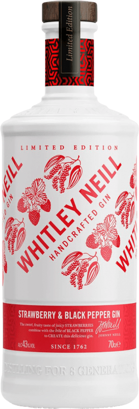 Бесплатная доставка | Джин Whitley Neill Strawberry & Black Pepper Gin Объединенное Королевство 70 cl