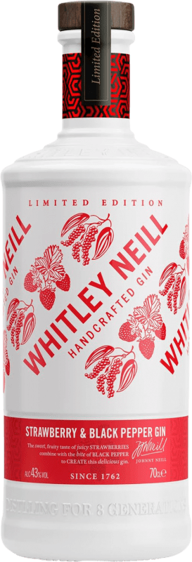 15,95 € Envío gratis | Ginebra Gin Whitley Neill Strawberry & Black Pepper Gin