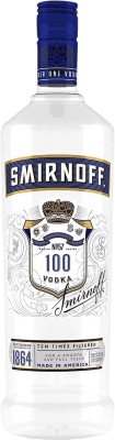 Vodka Smirnoff Ten Times Filtered Blue — Édition Bleue, Blue — Bleu 1 L