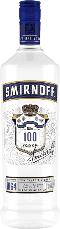 28,95 € | Vodka Smirnoff Blue Ten Times Filtered Rusia 1 L