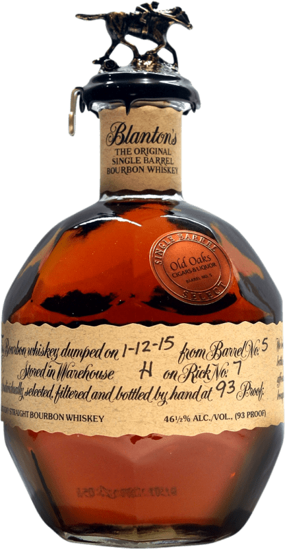 Kostenloser Versand | Bourbon Whisky Blanton's Single Barrel — Einzelfass, Original Reserve — Gereift Vereinigte Staaten 70 cl