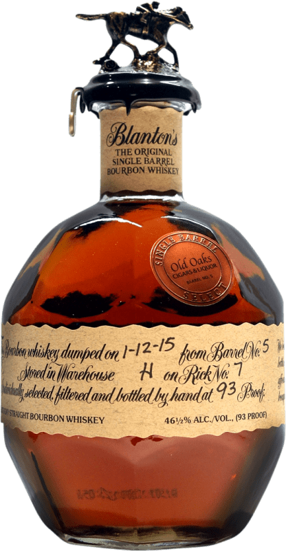 Envio grátis | Whisky Bourbon Blanton's Original Single Barrel Reserva Estados Unidos 70 cl