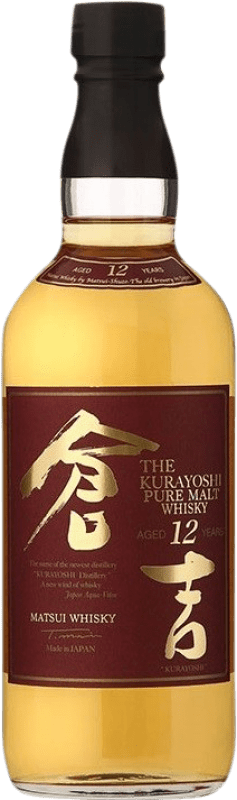 免费送货 | 威士忌单一麦芽威士忌 The Kurayoshi Pure Malt 日本 12 岁 70 cl