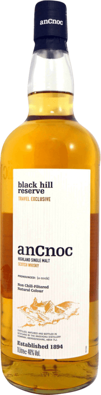 免费送货 | 威士忌单一麦芽威士忌 anCnoc Knockdhu Black Hill 预订 英国 1 L