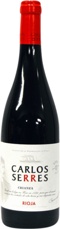 Бесплатная доставка | Красное вино Carlos Serres Crianza — Крианса D.O.Ca. Rioja Ла-Риоха Испания Tempranillo — Темпранильо, Garnacha — Гренаш 75 cl