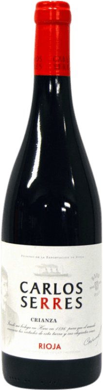 8,95 € | Красное вино Carlos Serres старения D.O.Ca. Rioja Ла-Риоха Испания Tempranillo, Grenache 75 cl