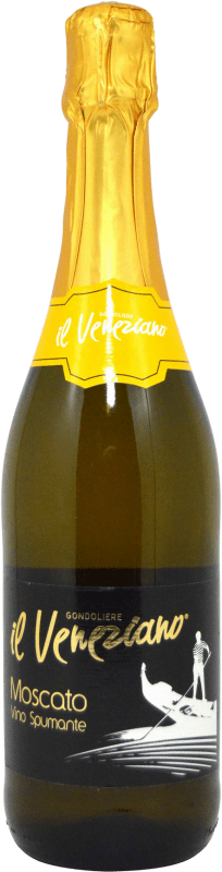 Бесплатная доставка | Белое вино CVC Moscato Il Veneziano D.O.C.G. Moscato d'Asti Италия Muscat 75 cl