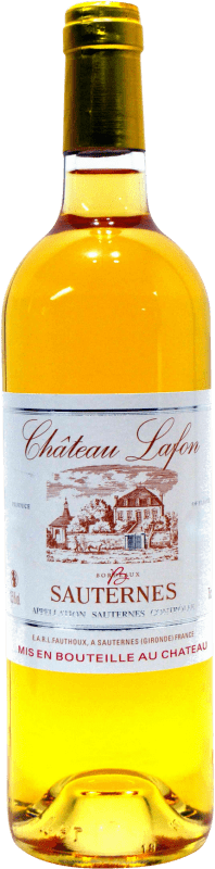 Бесплатная доставка | Белое вино Château Lafon A.O.C. Sauternes Франция Sémillon — Семийон, Sauvignon — Совиньон 75 cl