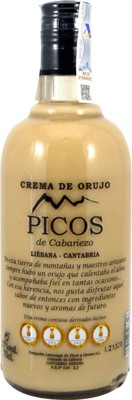 Free Shipping | Liqueur Cream Lebaniega Picos de Cabariezo Crema Spain 70 cl