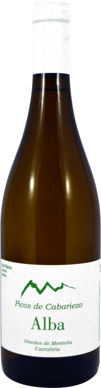 Kostenloser Versand | Weißwein Lebaniega Alba Picos de Cabariezo Spanien Sauvignon Weiß, Gewürztraminer 75 cl