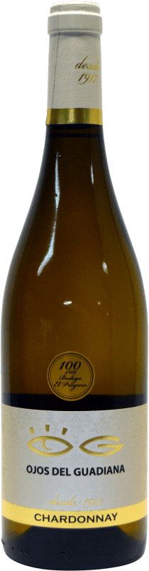 Envoi gratuit | Vin blanc El Progreso Ojos del Guadiana D.O. La Mancha Castilla La Mancha Espagne Chardonnay 75 cl