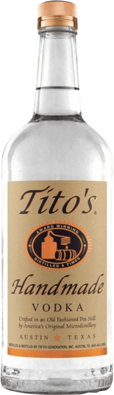 Envio grátis | Vodca Fifth Generation Tito's Handmade Estados Unidos 1 L