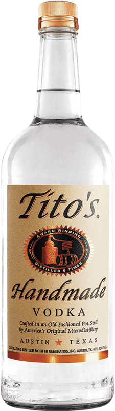 Kostenloser Versand | Wodka Fifth Generation Tito's Handmade Vereinigte Staaten 1 L