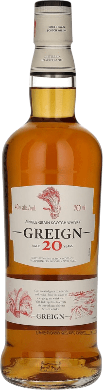 Free Shipping | Whisky Single Malt Greign Single Grain United Kingdom 20 Years 70 cl