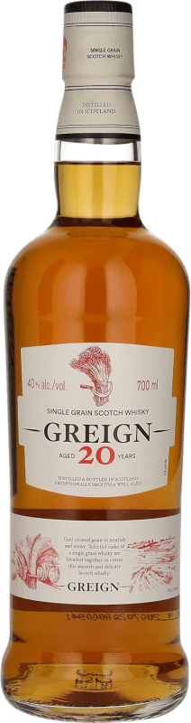 Kostenloser Versand | Whiskey Single Malt Greign Single Grain Großbritannien 20 Jahre 70 cl
