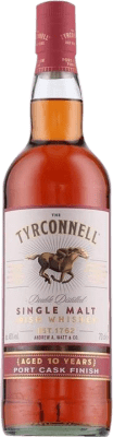 Whisky Single Malt Kilbeggan Tyrconnell Port Cask Finish — Afinado em Barrica 10 Anos 70 cl