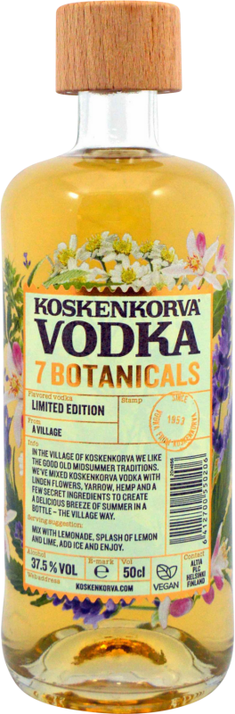 Envio grátis | Vodca Koskenkorva 7 Botanicals Finlândia Garrafa Medium 50 cl