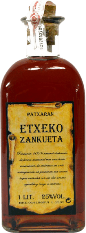 12,95 € Free Shipping | Pacharán Barañano Etxeko Zankueta Spain Bottle 1 L