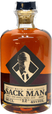 Kostenloser Versand | Whiskey Single Malt Sack Man Sack 2 Spanien 12 Jahre Medium Flasche 50 cl