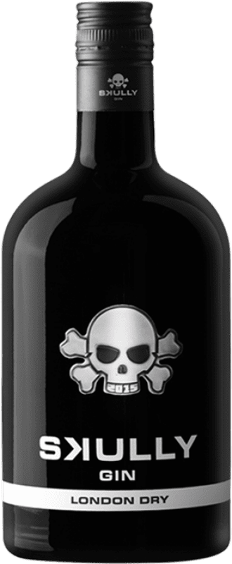 Kostenloser Versand | Gin Skully London Dry Gin Niederlande 70 cl