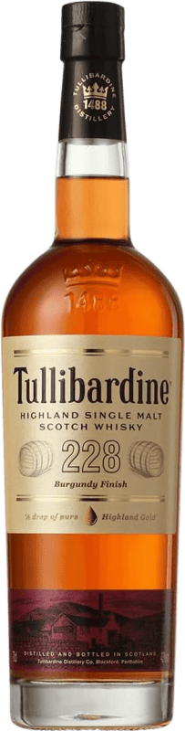 61,95 € Envio grátis | Whisky Single Malt Tullibardine 228 Burgundy