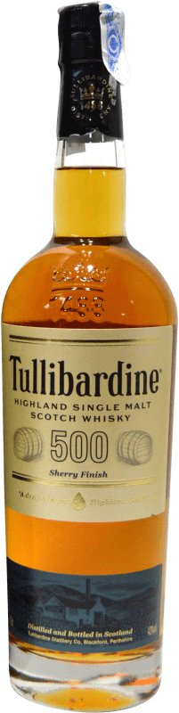 Envoi gratuit | Single Malt Whisky Tullibardine 500 Sherry Royaume-Uni 70 cl