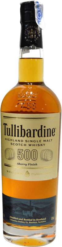61,95 € Envio grátis | Whisky Single Malt Tullibardine 500 Sherry