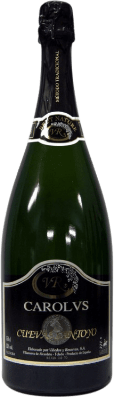 13,95 € Kostenloser Versand | Weißer Sekt Viñedos y Reservas Carolvs Carolus Brut Nature Magnumflasche 1,5 L