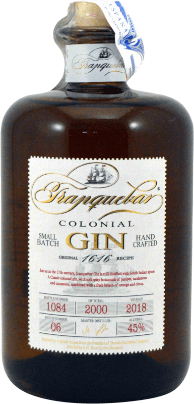 29,95 € Free Shipping | Genever Gin A.H. Riise Tranquebar Colonial Gin