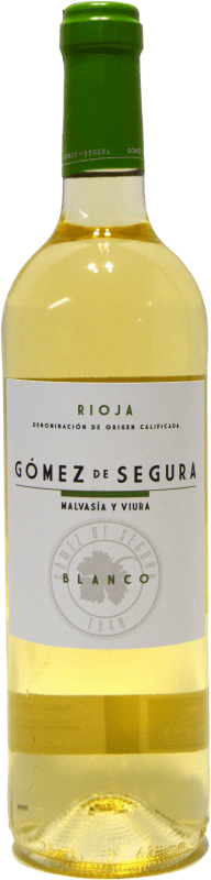 Бесплатная доставка | Белое вино Gómez de Segura D.O.Ca. Rioja Ла-Риоха Испания Viura, Malvasía 75 cl