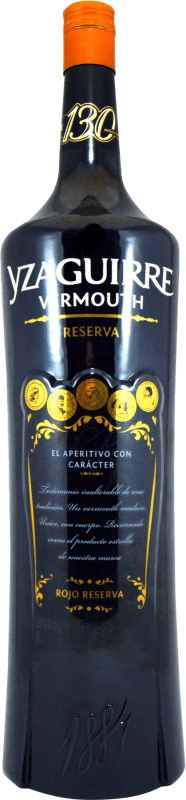 49,95 € Kostenloser Versand | Wermut Sort del Castell Yzaguirre Rojo Reserve Jeroboam-Doppelmagnum Flasche 3 L