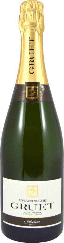 Envío gratis | Espumoso blanco Gruet Sélection Brut A.O.C. Champagne Champagne Francia Pinot Negro, Chardonnay 75 cl Envío gratis | Espumoso blanco Gruet Sélection Brut A.O.C. Champagne Champagne Francia Pinot Negro, Chardonnay 75 cl