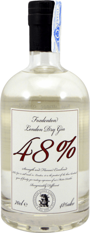 Envío gratis | Ginebra Gin Foxdenton 48º Reino Unido 70 cl