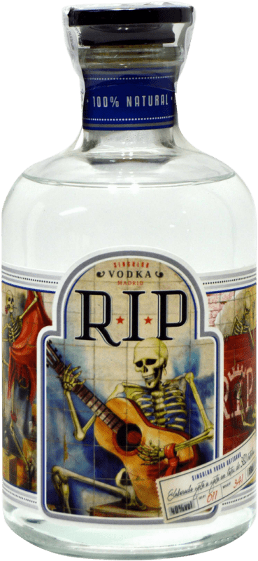 Envío gratis | Vodka Singular Artesanos RIP España Botella Medium 50 cl