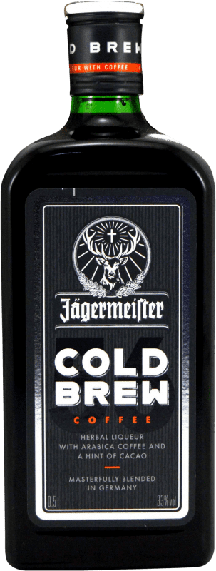 32,95 € Бесплатная доставка | Травяной ликёр Mast Jägermeister Cold Brew Coffee Средняя бутылка 50 cl