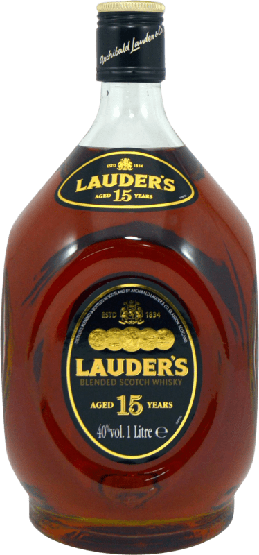 65,95 € Free Shipping | Whisky Single Malt Lauder's United Kingdom 15 Years Bottle 1 L