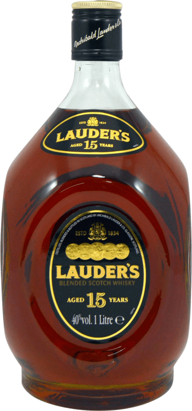 Envoi gratuit | Blended Whisky Lauder's Royaume-Uni 15 Ans 1 L