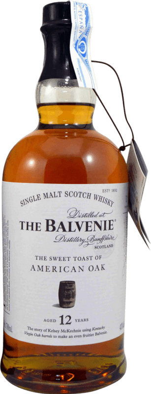 96,95 € 免费送货 | 威士忌单一麦芽威士忌 Balvenie The Sweet Toast of American Oak 12 岁