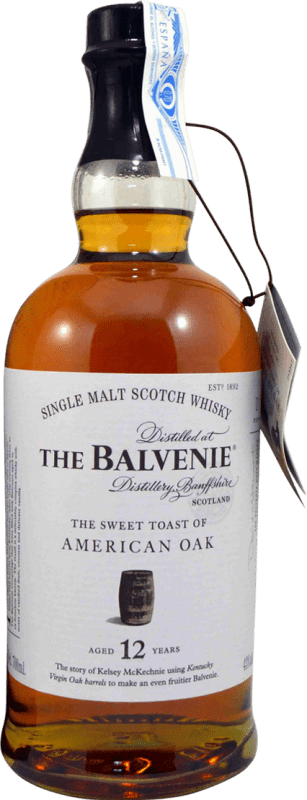 87,95 € Envio grátis | Whisky Single Malt Balvenie The Sweet Toast American — Americano, Oak Cask — Barrica de Carvalho 12 Anos