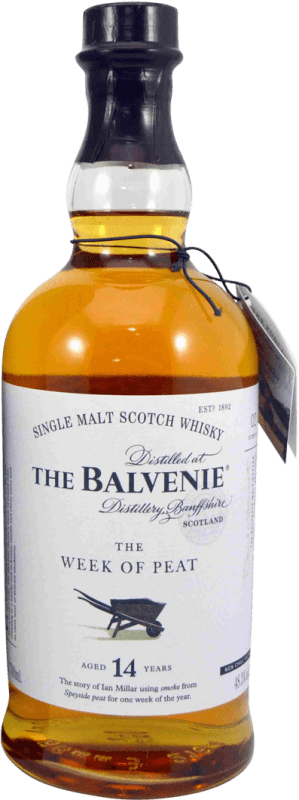 免费送货 | 威士忌单一麦芽威士忌 Balvenie The Week of Peat 英国 14 岁 70 cl