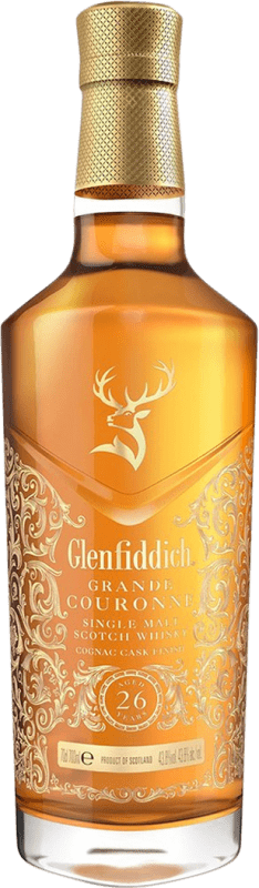 免费送货 | 威士忌单一麦芽威士忌 Glenfiddich Grande Couronne 英国 26 岁 70 cl