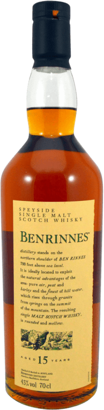 送料無料 | ウイスキーシングルモルト Benrinnes スペイサイド イギリス 15 年 70 cl